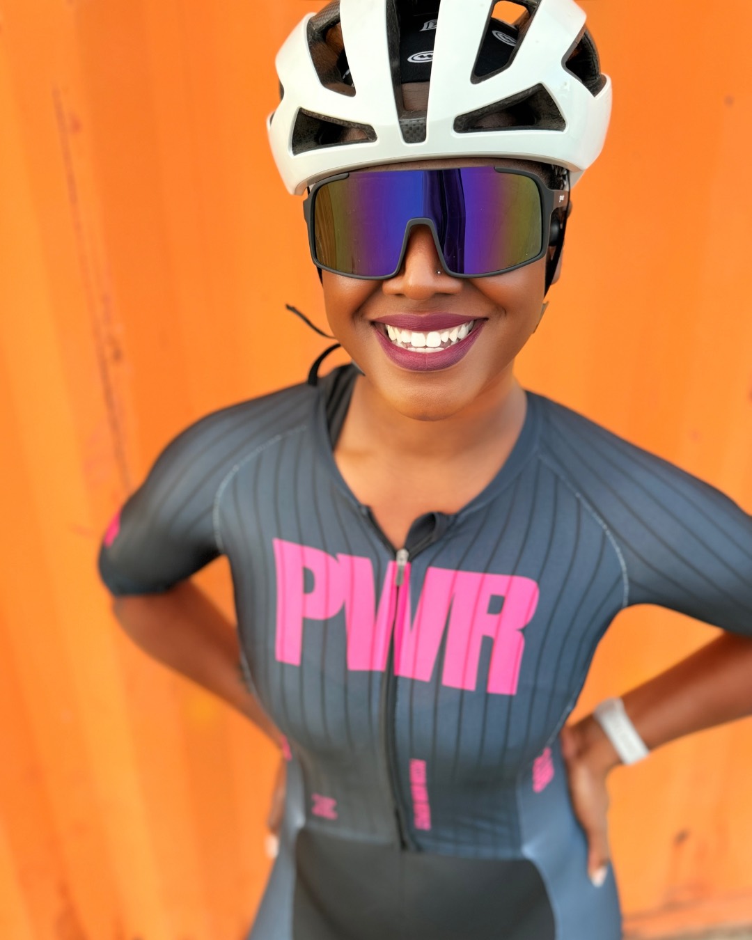 Skinsuit front zip and chest placement